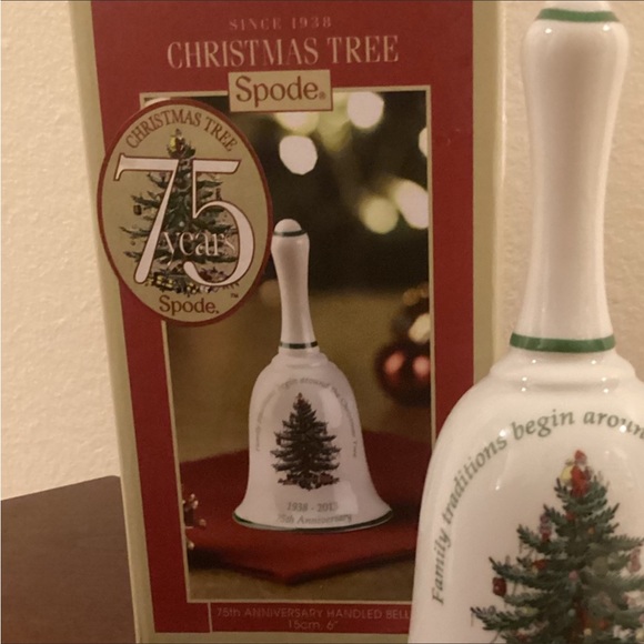 714. NIB SPODE CHRISTMAS TREE BELL - Picture 2 of 4